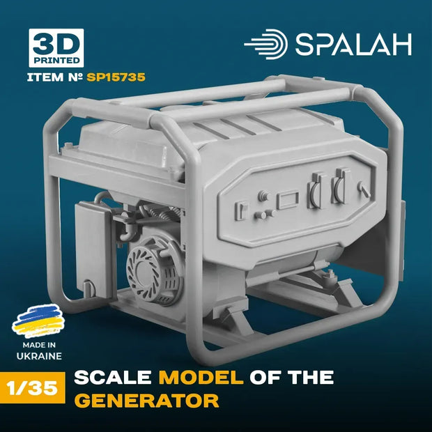 Spalah SP15735 Scale model Generator Scale Model Kit for Diorama 1:35 | Detailed 3D Printed Resin Kit