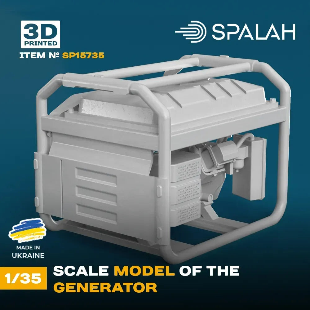 Spalah SP15735 Scale model Generator Scale Model Kit for Diorama 1:35 | Detailed 3D Printed Resin Kit