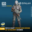 Spalah SP16035 Figure Suit SEVA from universe of STALKER Scale Figure 1:35 | Detailed 3D Printed Resin Kit