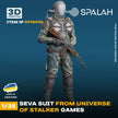 Spalah SP16035 Figure Suit SEVA from universe of STALKER Scale Figure 1:35 | Detailed 3D Printed Resin Kit