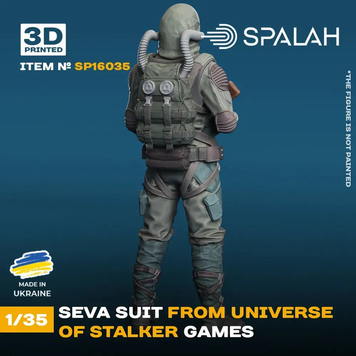 Spalah SP16035 Figure Suit SEVA from universe of STALKER Scale Figure 1:35 | Detailed 3D Printed Resin Kit