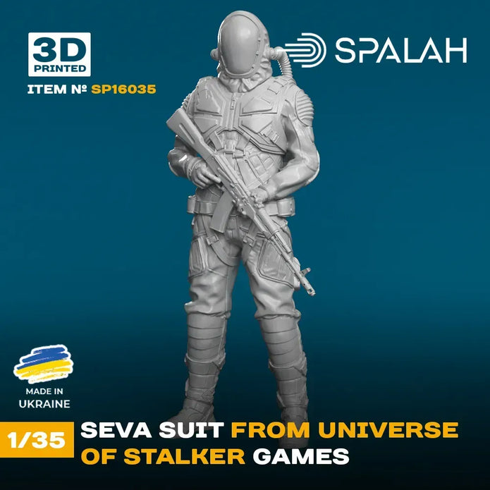 Spalah SP16035 Figure Suit SEVA from universe of STALKER Scale Figure 1:35 | Detailed 3D Printed Resin Kit