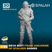 Spalah SP16035 Figure Suit SEVA from universe of STALKER Scale Figure 1:35 | Detailed 3D Printed Resin Kit