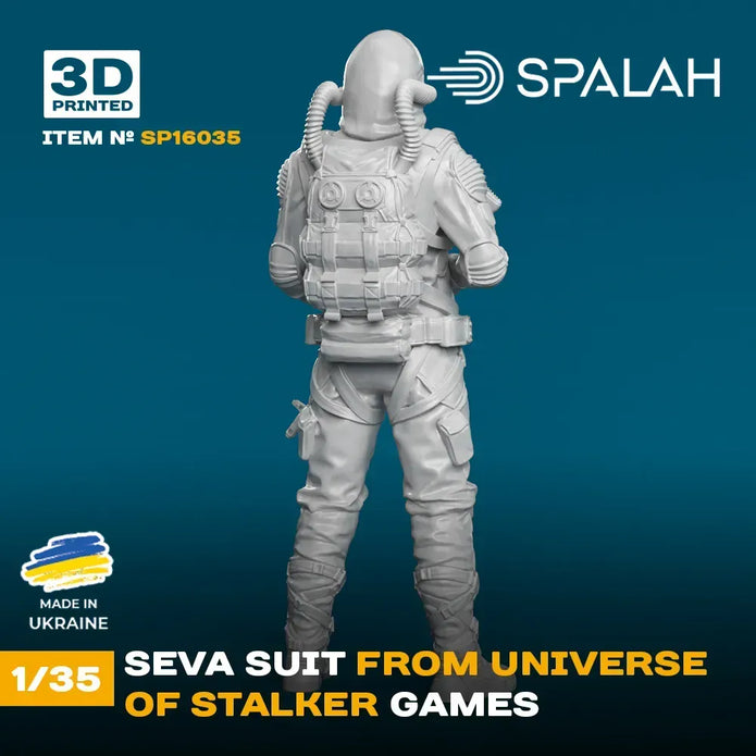 Spalah SP16035 Figure Suit SEVA from universe of STALKER Scale Figure 1:35 | Detailed 3D Printed Resin Kit