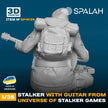 Spalah SP16135 Figure Stalker with a guitar by the campfire from universe of STALKER Scale 1:35