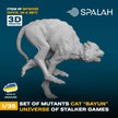 Spalah SP16335 Figures Mutant Cat Bayun from universe of STALKER (3 pcs) Scale 1:35