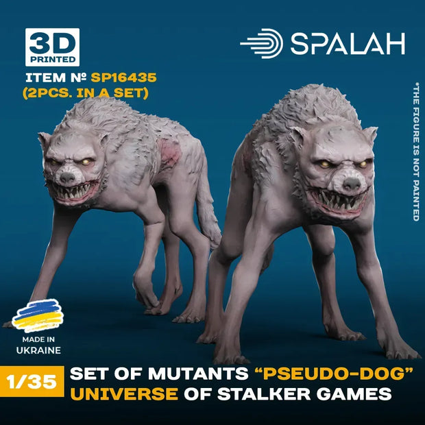 Spalah SP16435 Figures Mutant Pseudodog from universe of STALKER (2 pcs) Scale 1:35