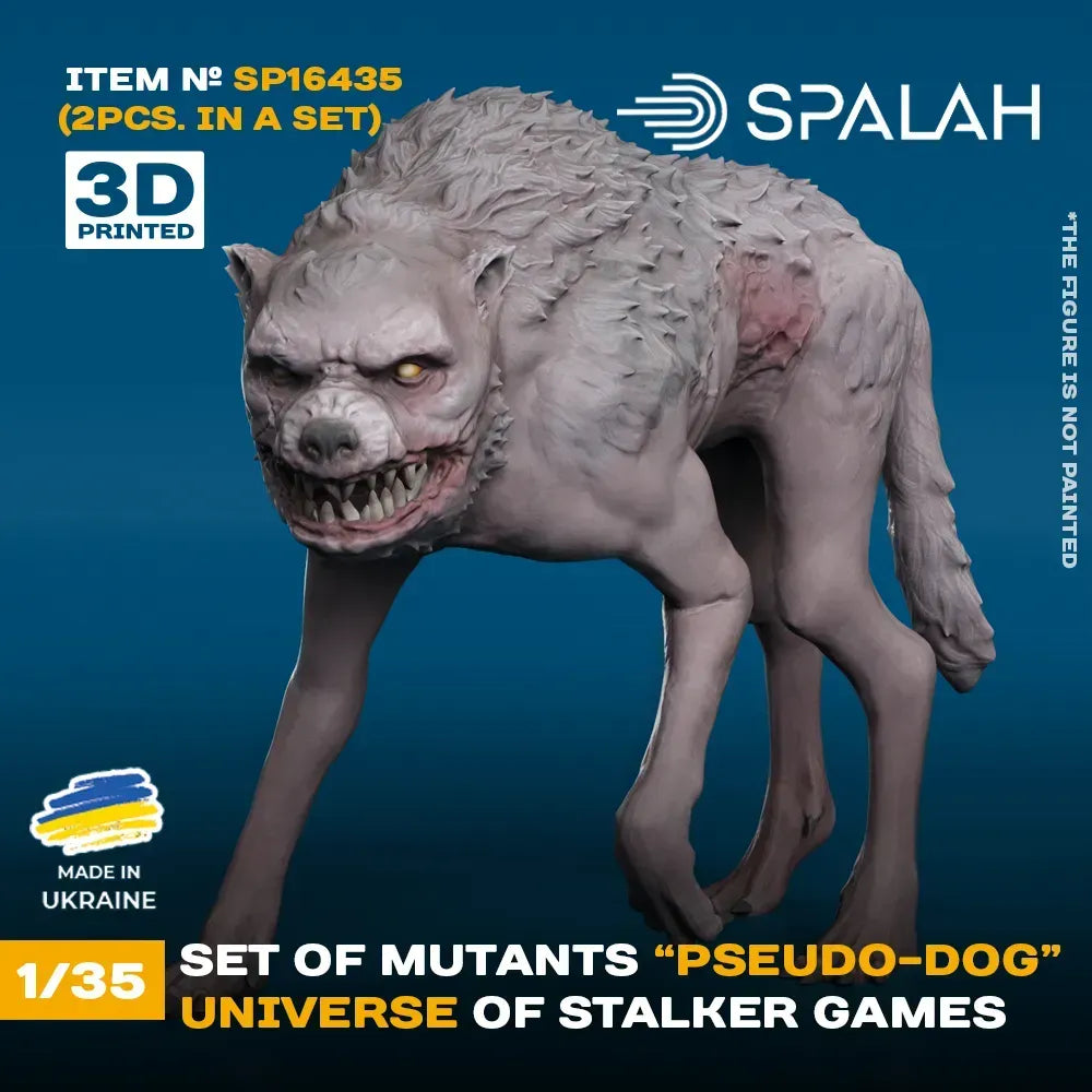 Spalah SP16435 Figures Mutant Pseudodog from universe of STALKER (2 pcs) Scale 1:35