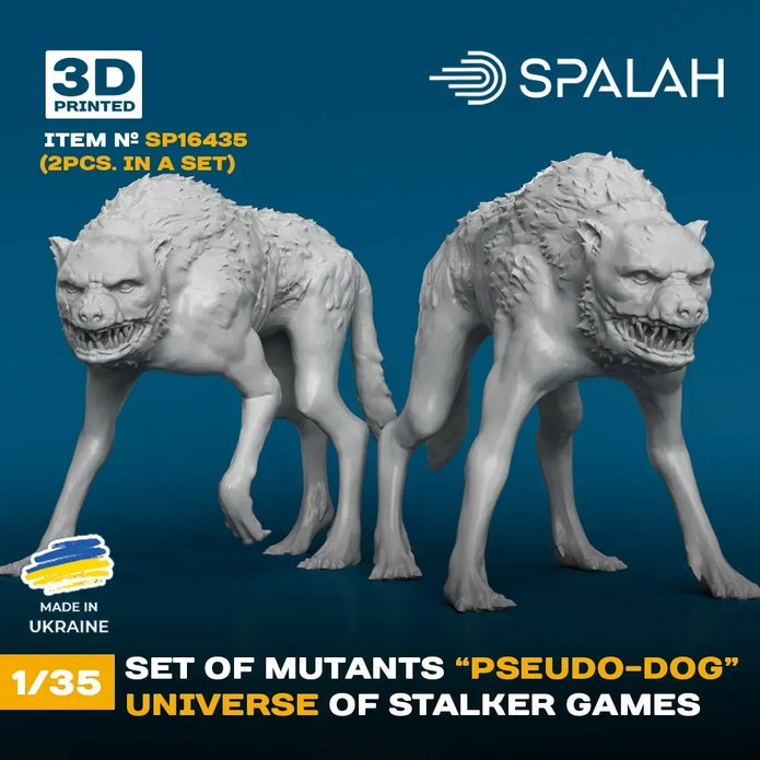 Spalah SP16435 Figures Mutant Pseudodog from universe of STALKER (2 pcs) Scale 1:35