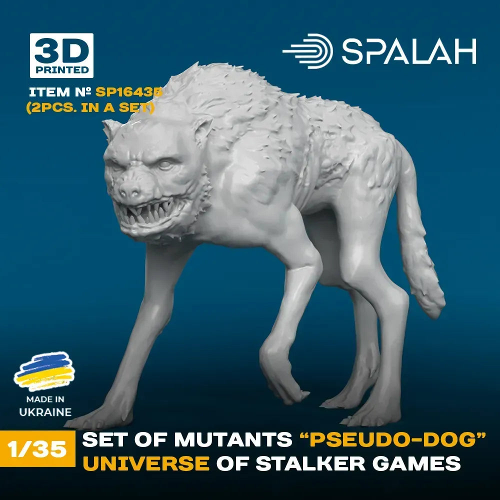Spalah SP16435 Figures Mutant Pseudodog from universe of STALKER (2 pcs) Scale 1:35