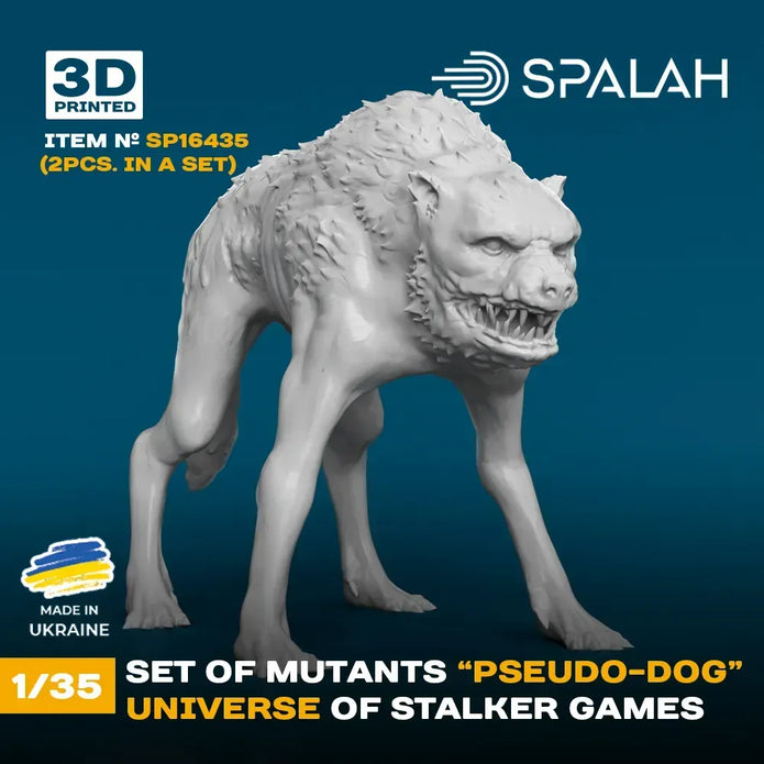 Spalah SP16435 Figures Mutant Pseudodog from universe of STALKER (2 pcs) Scale 1:35