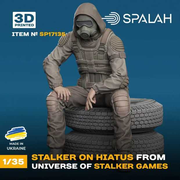 Spalah SP17135 Figure Stalker on hiatus from universe of STALKER Scale 1:35 | Detailed 3D Printed Resin Kit