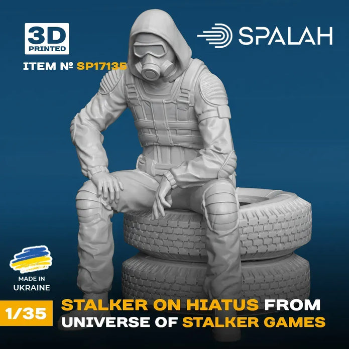 Spalah SP17135 Figure Stalker on hiatus from universe of STALKER Scale 1:35 | Detailed 3D Printed Resin Kit