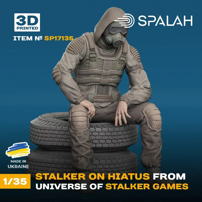 Spalah SP17135 Figure Stalker on hiatus from universe of STALKER Scale 1:35 | Detailed 3D Printed Resin Kit