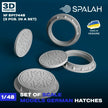Spalah SP17448 Models German Hatches (3 pcs) Scale Model Kit for Diorama 1:48 | Detailed 3D Printed Resin Kit
