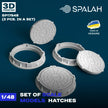 Spalah SP17548 Models Hatches (3 pcs) Scale Model Kit for Diorama 1:48 | Detailed 3D Printed Resin Kit