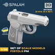 Spalah SP17935 Models PM pistols (5 pcs) Scale Model Kit 1:35 | Detailed 3D Printed Resin Kit