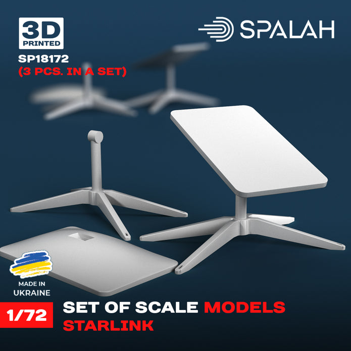 Spalah SP18172 Set of scale models "Starlink terminals", (3 pcs.) Scale 1:72