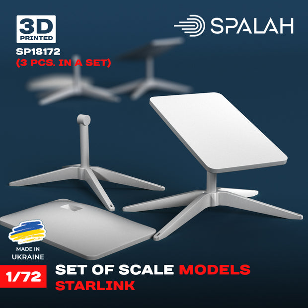 Spalah SP18172 Set of scale models "Starlink terminals", (3 pcs.) Scale 1:72