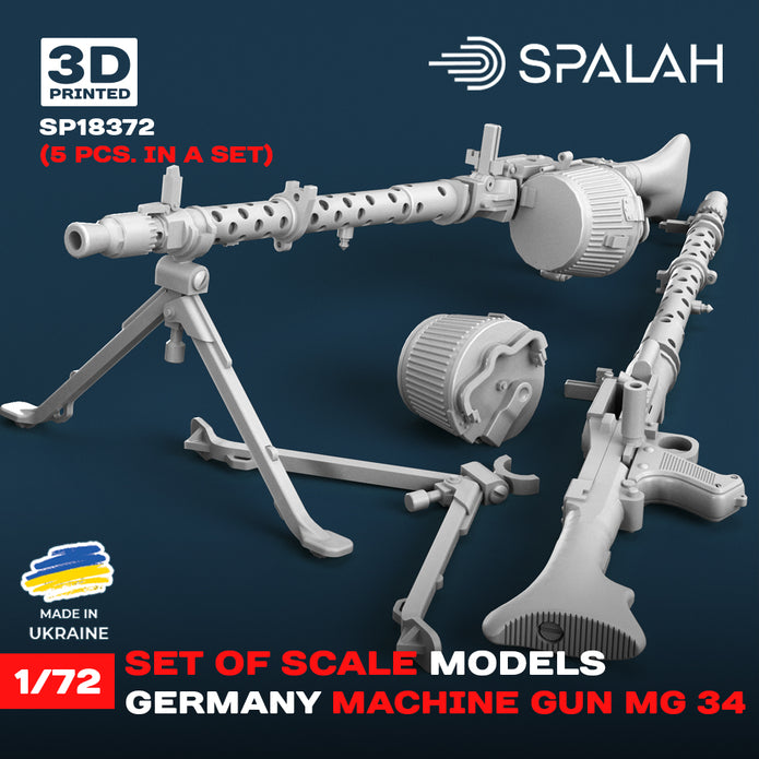 Spalah SP18372 Set of scale models "Machine gun MG-34", (5 pcs.) Scale 1:72
