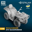 Spalah SP18835 ATV Quadrobike Scale Model Kit for Diorama 1:35 | Detailed 3D Printed Resin Kit