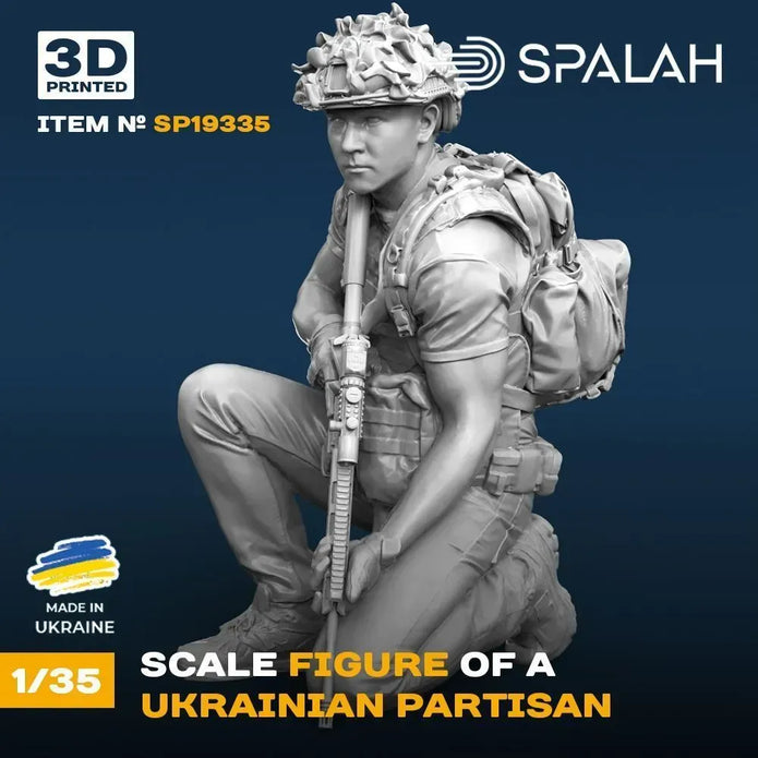Spalah SP19335 Figure Ukraininan partisan Scale 1:35 | Detailed 3D Printed Resin Kit
