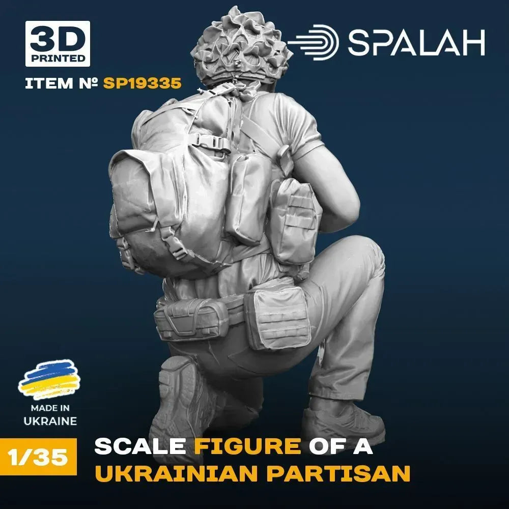 Spalah SP19335 Figure Ukraininan partisan Scale 1:35 | Detailed 3D Printed Resin Kit