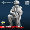 Spalah SP19372 Ukraininan partisan Scale Figure Model 1:72 | Detailed 3D Printed Resin Kit