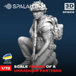Spalah SP19372 Ukraininan partisan Scale Figure Model 1:72 | Detailed 3D Printed Resin Kit