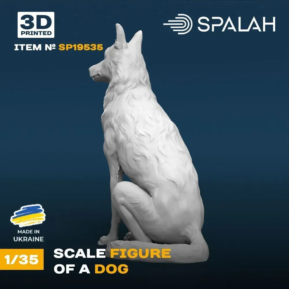 Spalah SP19535 Dog Scale Figure 1:35 | Detailed 3D Printed Resin Kit