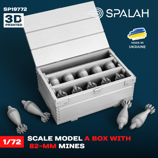 Spalah SP19772 Set of scale models "A box with 82-mm mines" Scale 1:72
