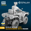 Spalah SP20435 Figure ATV Quadrobike with rider Scale Figure 1:35 | Detailed 3D Printed Resin Kit