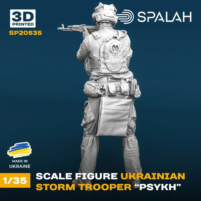 Spalah SP20535 Figure Ukrainian storm trooper Psykh Scale 1:35 | Detailed 3D Printed Resin Kit