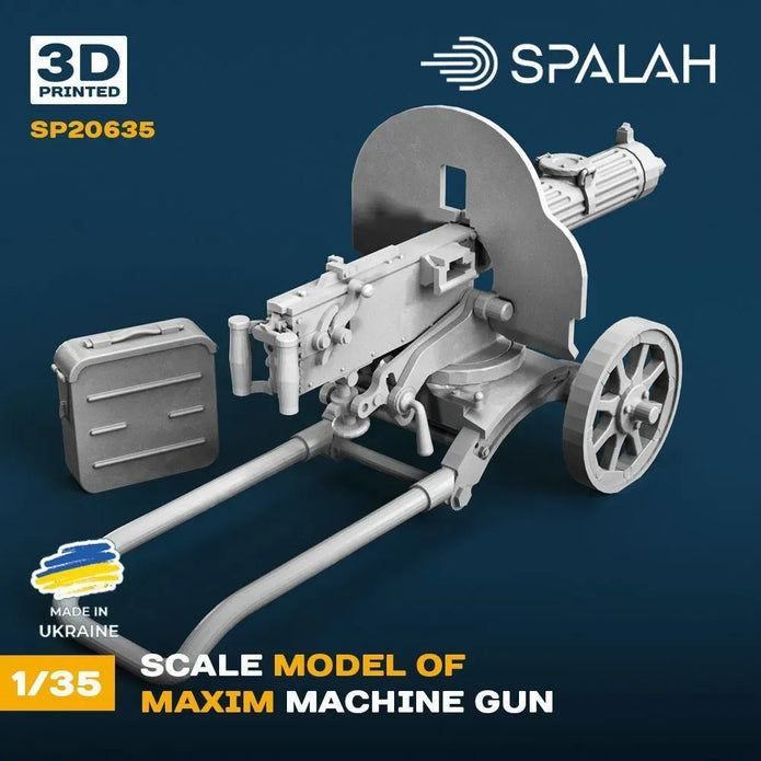 Spalah SP20635 Model Maxim machine gun Scale Model Kit 1:35 | Detailed 3D Printed Resin Kit