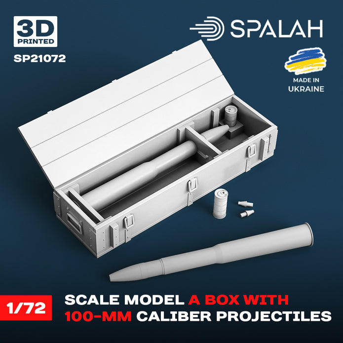 Spalah SP21072 Scale model of "Box with 100-mm caliber projectiles" Scale 1:72