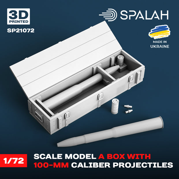 Spalah SP21072 Scale model of "Box with 100-mm caliber projectiles" Scale 1:72