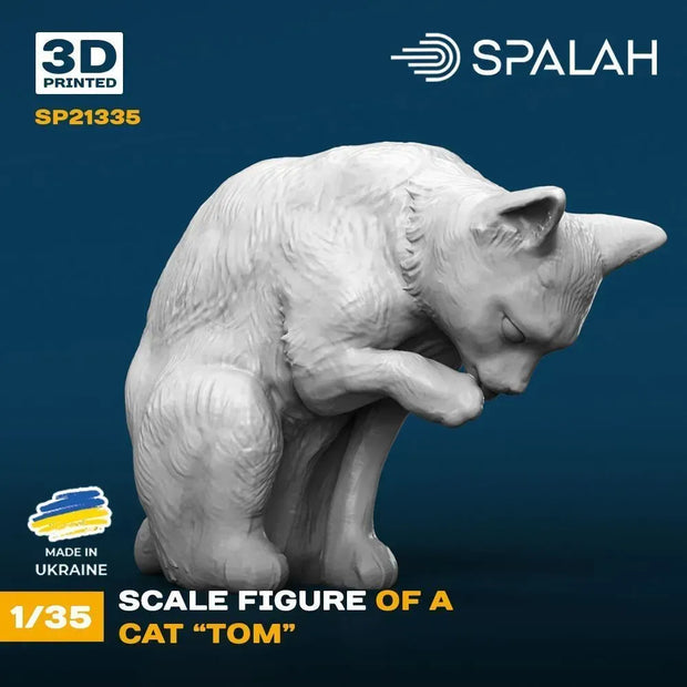 Spalah SP21335 Figure Cat Tom Scale 1:35 | Detailed 3D Printed Resin Kit