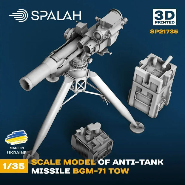 Spalah SP21735 Model Anti-tank missile BGM-71 TOW Scale Model Kit 1:35 | Detailed 3D Printed Resin Kit