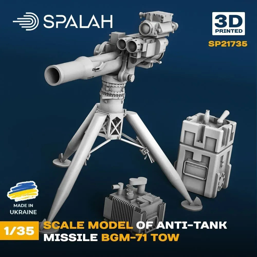 Spalah SP21735 Model Anti-tank missile BGM-71 TOW Scale Model Kit 1:35 | Detailed 3D Printed Resin Kit