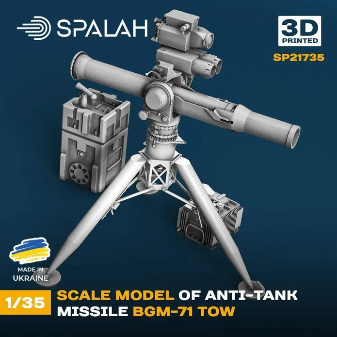 Spalah SP21735 Model Anti-tank missile BGM-71 TOW Scale Model Kit 1:35 | Detailed 3D Printed Resin Kit