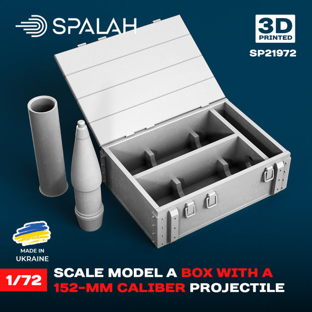 Spalah SP21972 Scale model of "Box with a 152-mm caliber projectile" Scale 1:72