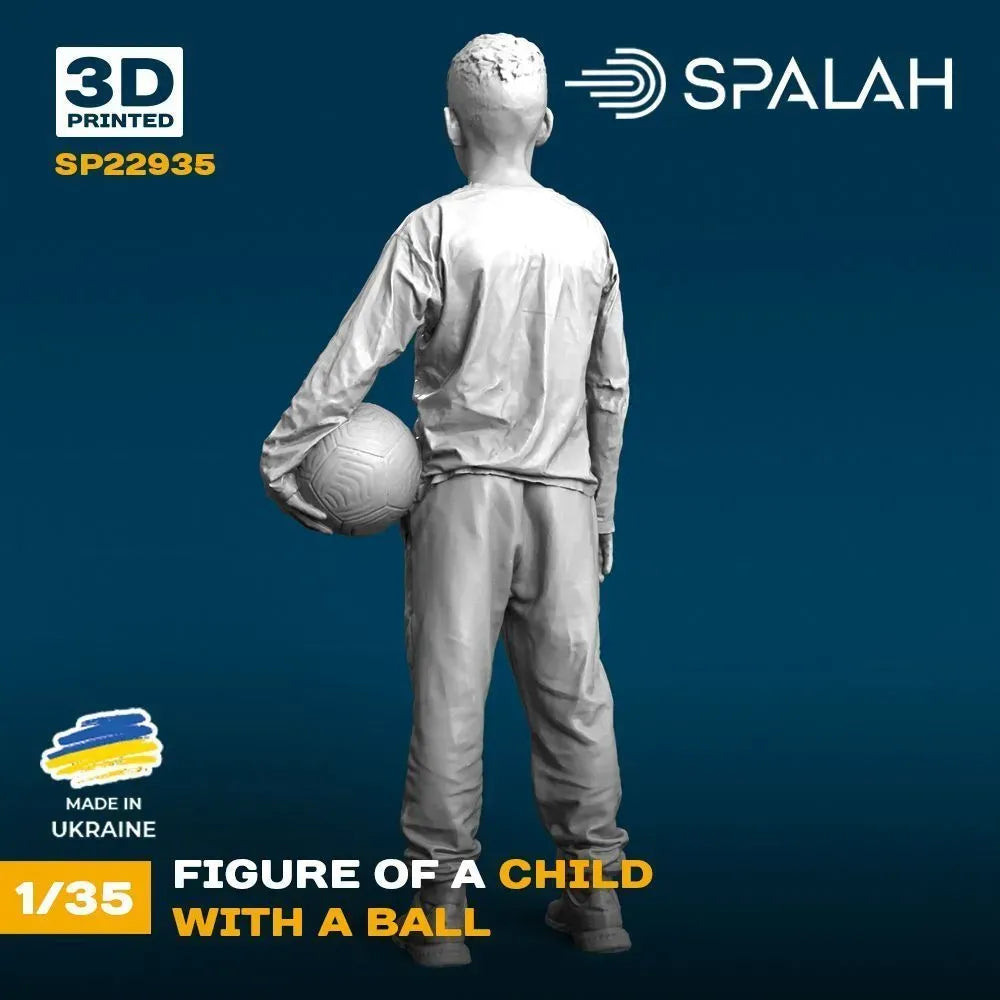 Spalah SP22935 Сhild with a ball Scale Figure Model 1:35 | Detailed 3D Printed Resin Kit