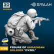 Spalah SP23635 Ukrainian soldier Dyzel Scale Figure Model 1:35 | Detailed 3D Printed Resin Kit