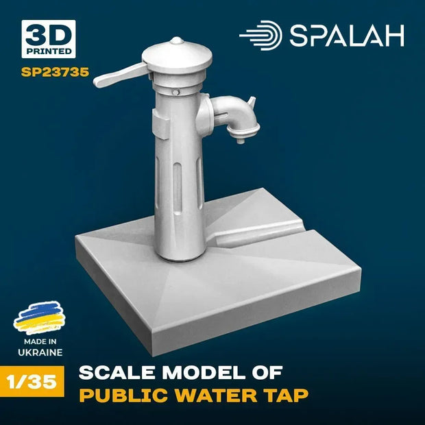 Spalah SP23735 Public water tap Scale Model Kit for Diorama 1:35 | Detailed 3D Printed Resin Kit