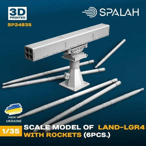 Spalah SP24835 LAND-LGR4 with rockets Scale Model Kit 1:35 | Detailed 3D Printed Resin Kit