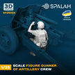 Spalah SP25035 Gunner of arillery crew Scale Figure Model 1:35 | Detailed 3D Printed Resin Kit