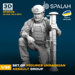 Spalah SP25135 Ukrainian assault group Scale Figure Model 1:35 | Detailed 3D Printed Resin Kit
