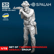 Spalah SP25172 Ukrainian assault group (3 pcs.) Scale Figure Model 1:72 | Detailed 3D Printed Resin Kit