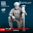 Spalah SP25172 Ukrainian assault group (3 pcs.) Scale Figure Model 1:72 | Detailed 3D Printed Resin Kit