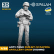Spalah SP25735 Anti-tank gun MT-12 Rapira artillery crew Scale Figure Model 1:35 | Detailed 3D Printed Resin Kit